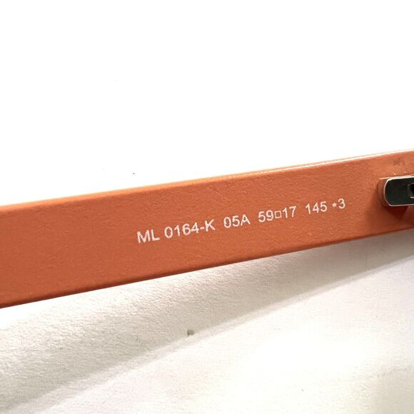 Moncler ML0164-K 05A Sunglasses Black Orange Mens 59 mm - Picture 6 of 7